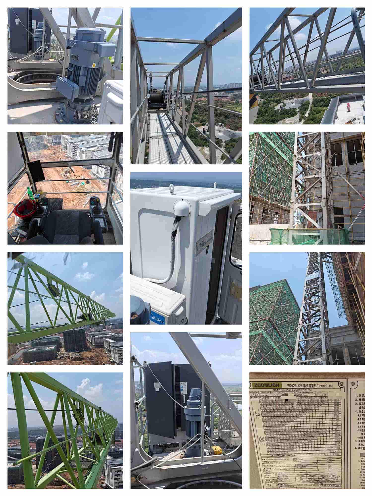 Used flat top tower crane