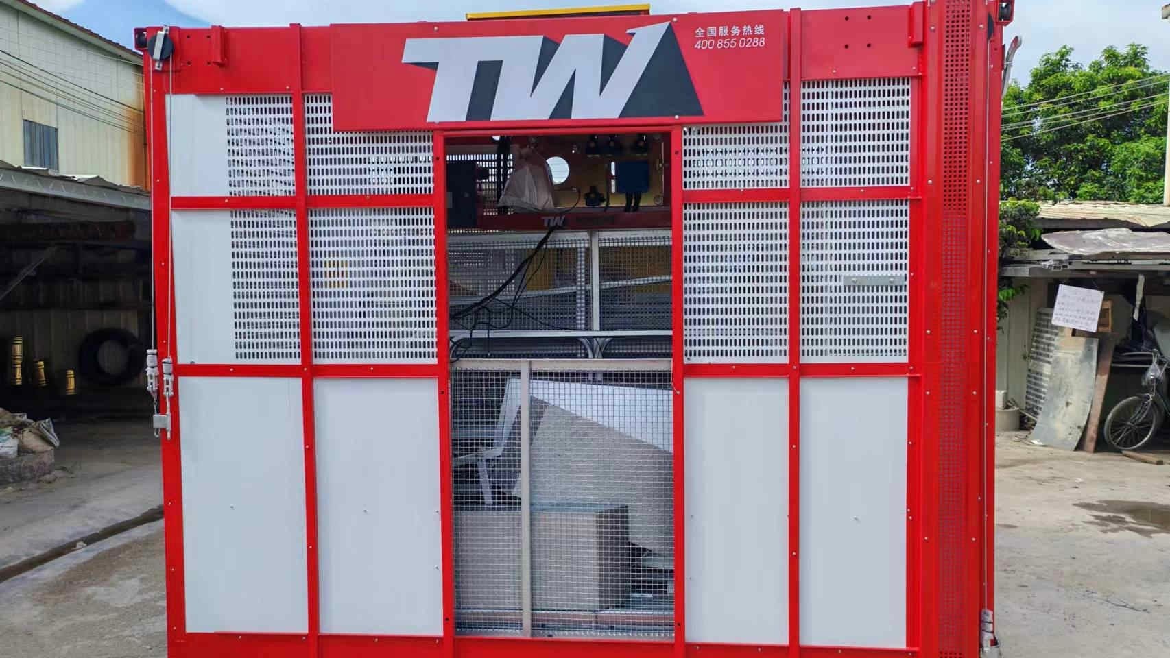 Double Cage Building Construction Hoist